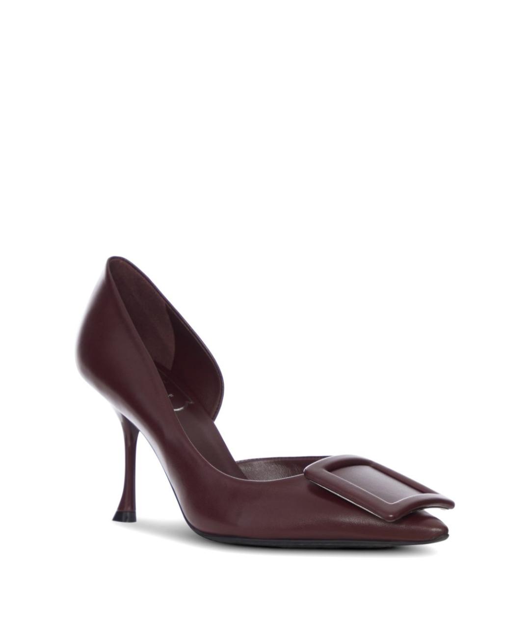 ROGER VIVIER Бордовые туфли, фото 3