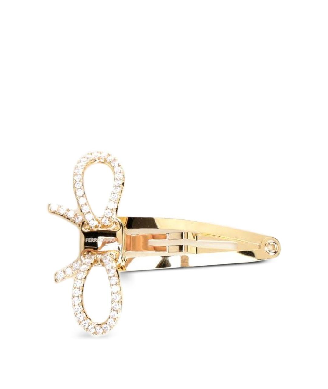FERRAGAMO Золотая заколка, фото 1