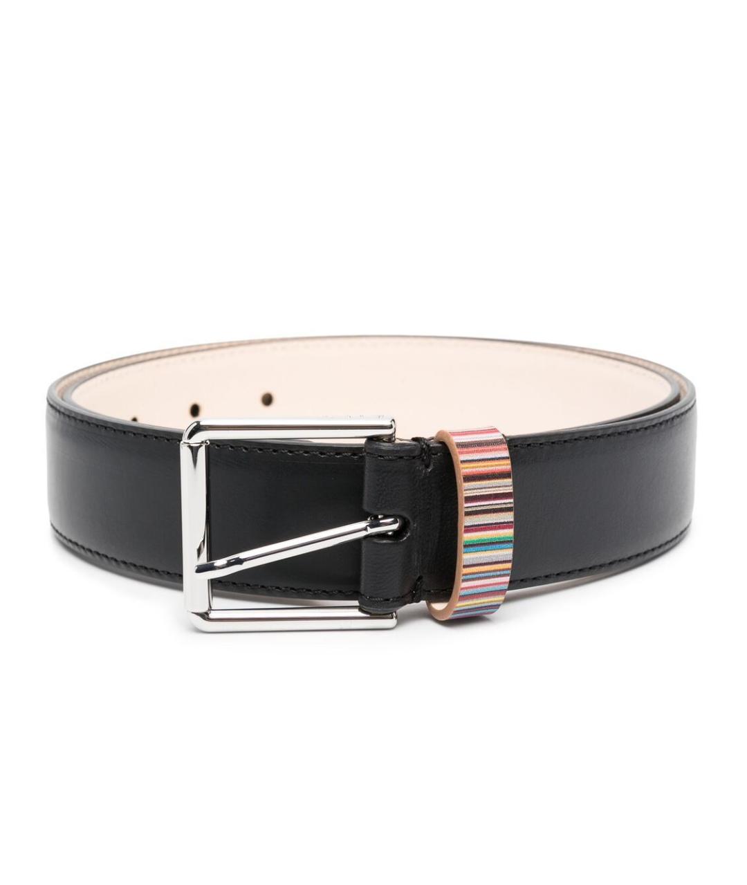 PAUL SMITH Черный кожаный ремень, фото 1