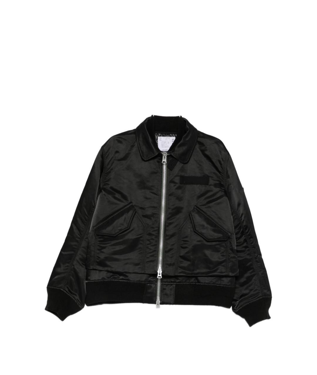 SACAI Черная хлопковая куртка, фото 1