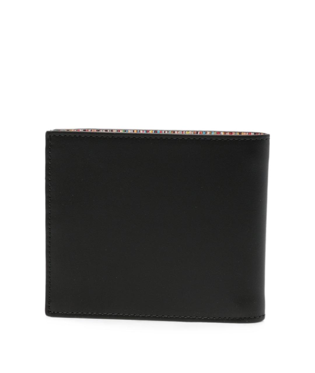 PAUL SMITH Черный кожаный кошелек, фото 3