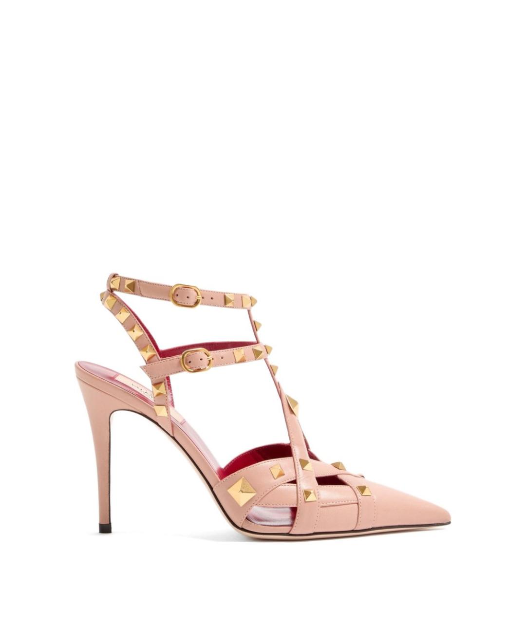 VALENTINO Розовые кожаные туфли, фото 1