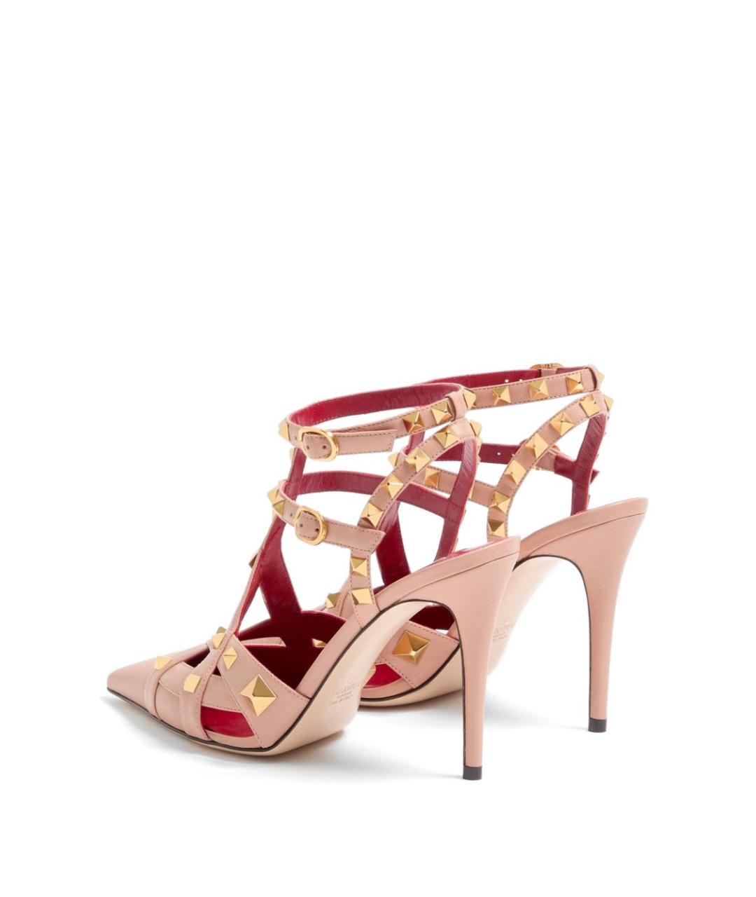 VALENTINO Розовые кожаные туфли, фото 4