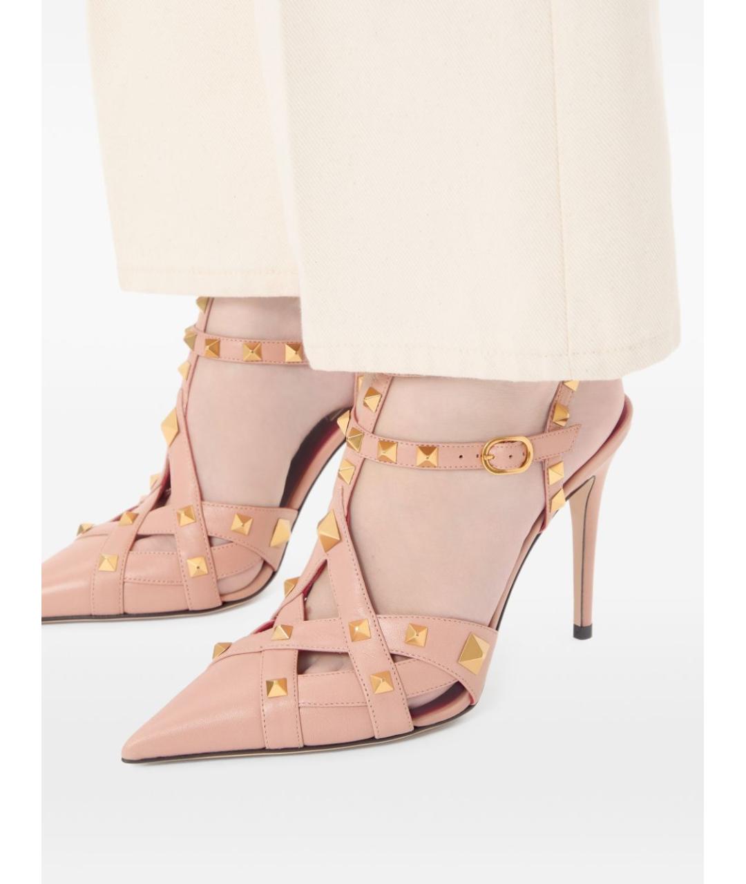 VALENTINO Розовые кожаные туфли, фото 7