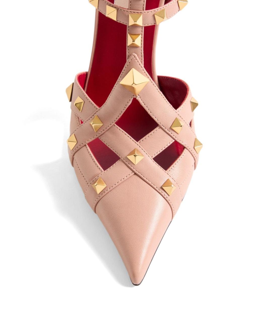VALENTINO Розовые кожаные туфли, фото 3