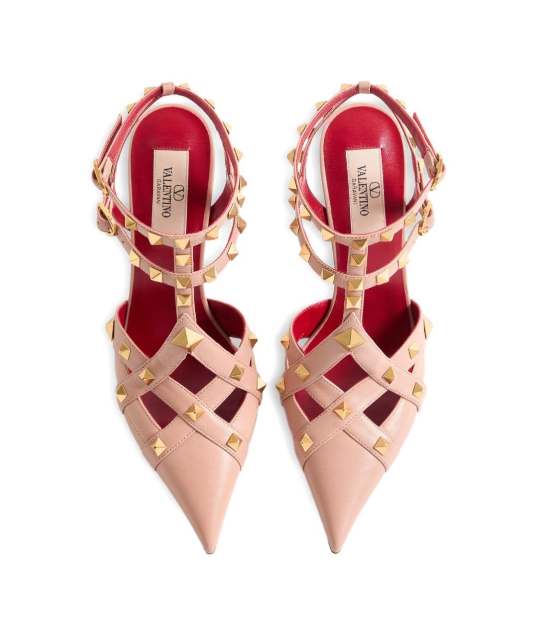VALENTINO Розовые кожаные туфли, фото 5