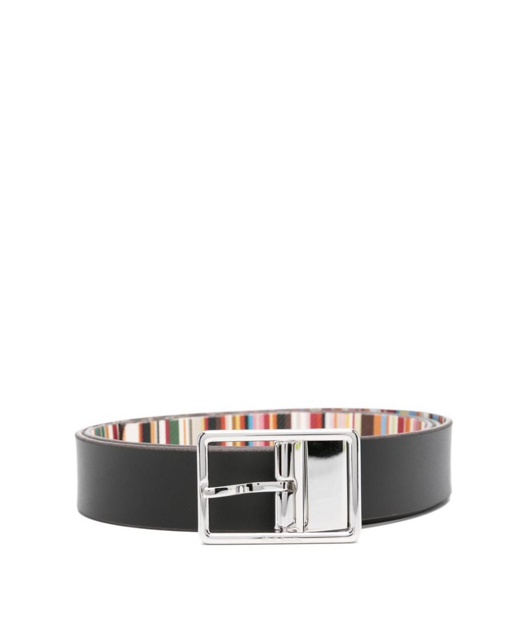 PAUL SMITH Черный кожаный ремень, фото 3