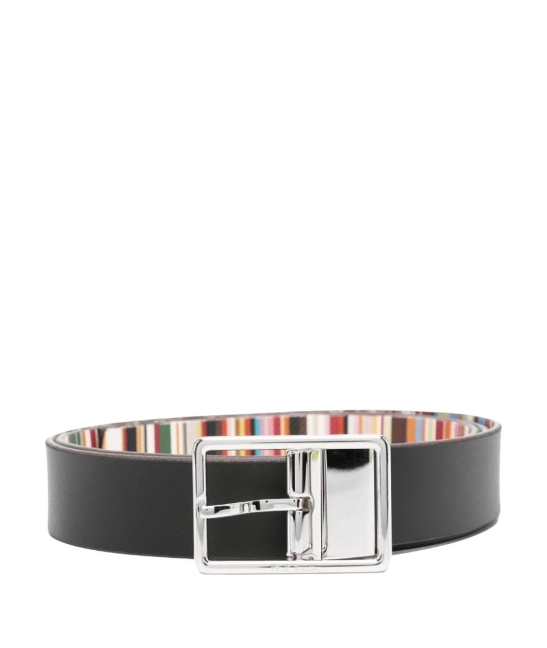 PAUL SMITH Черный кожаный ремень, фото 1