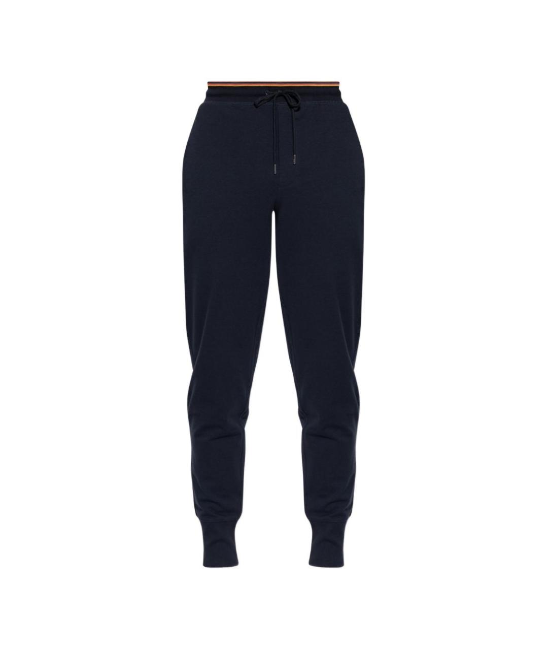 PAUL SMITH Синие хлопковые повседневные брюки, фото 1