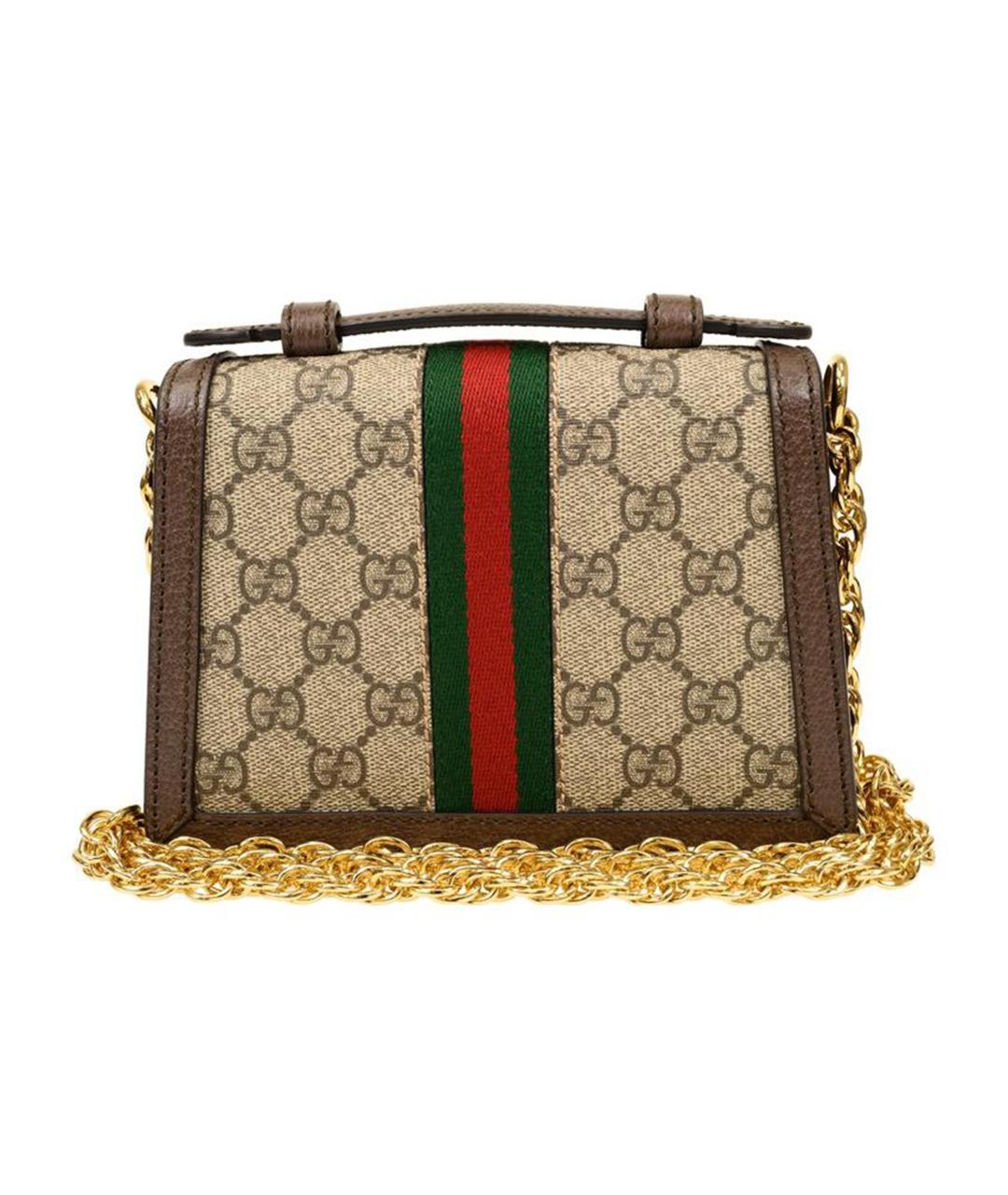GUCCI Бежевая хлопковая сумка через плечо, фото 3