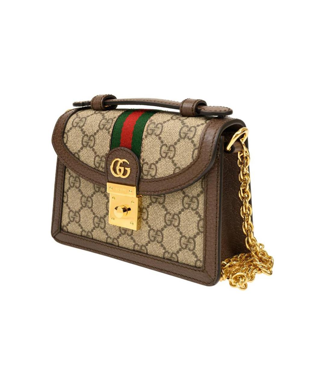 GUCCI Бежевая хлопковая сумка через плечо, фото 2