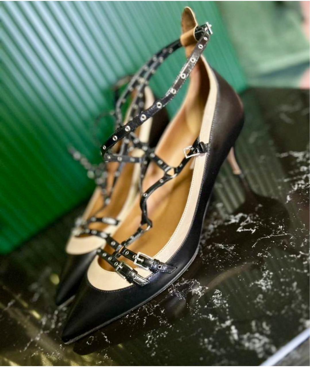 VALENTINO Черные кожаные туфли, фото 8