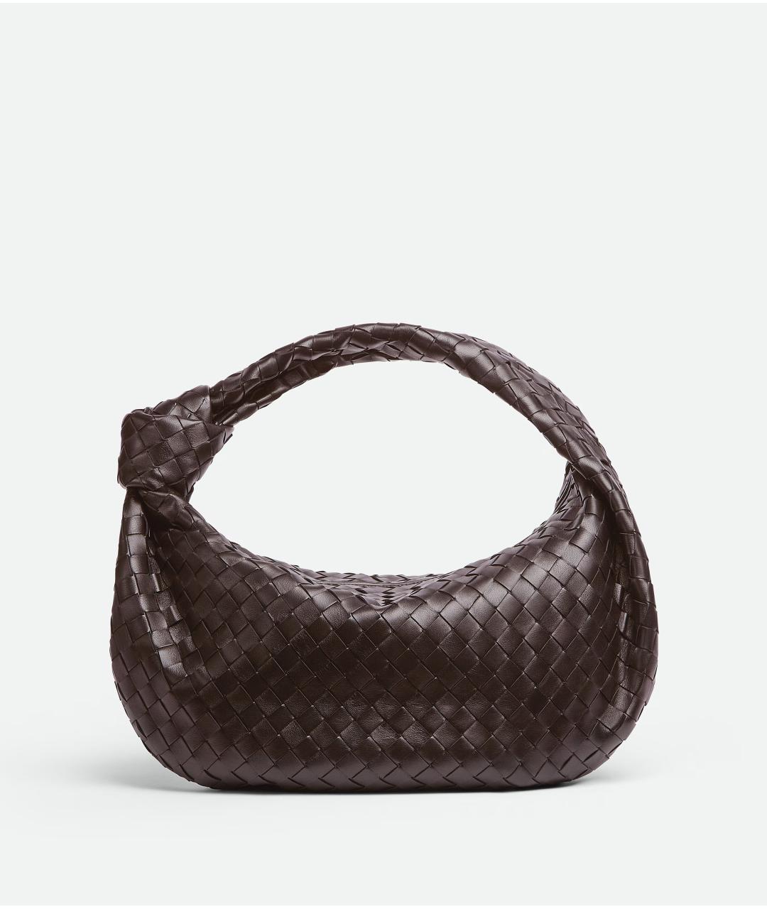 BOTTEGA VENETA Коричневая кожаная сумка через плечо, фото 4