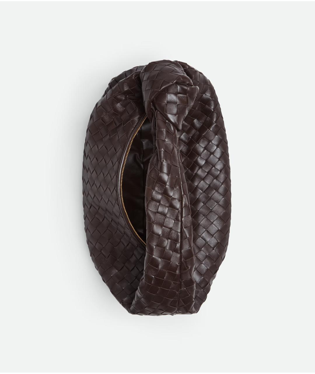 BOTTEGA VENETA Коричневая кожаная сумка через плечо, фото 3