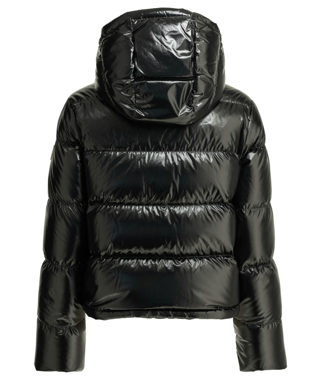 MONCLER Черный полиамидовый пуховик, фото 2