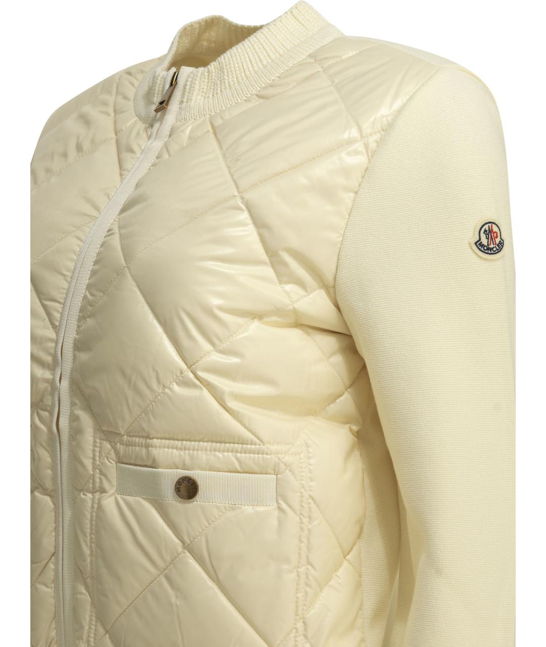 MONCLER Бежевый хлопковый кардиган, фото 4