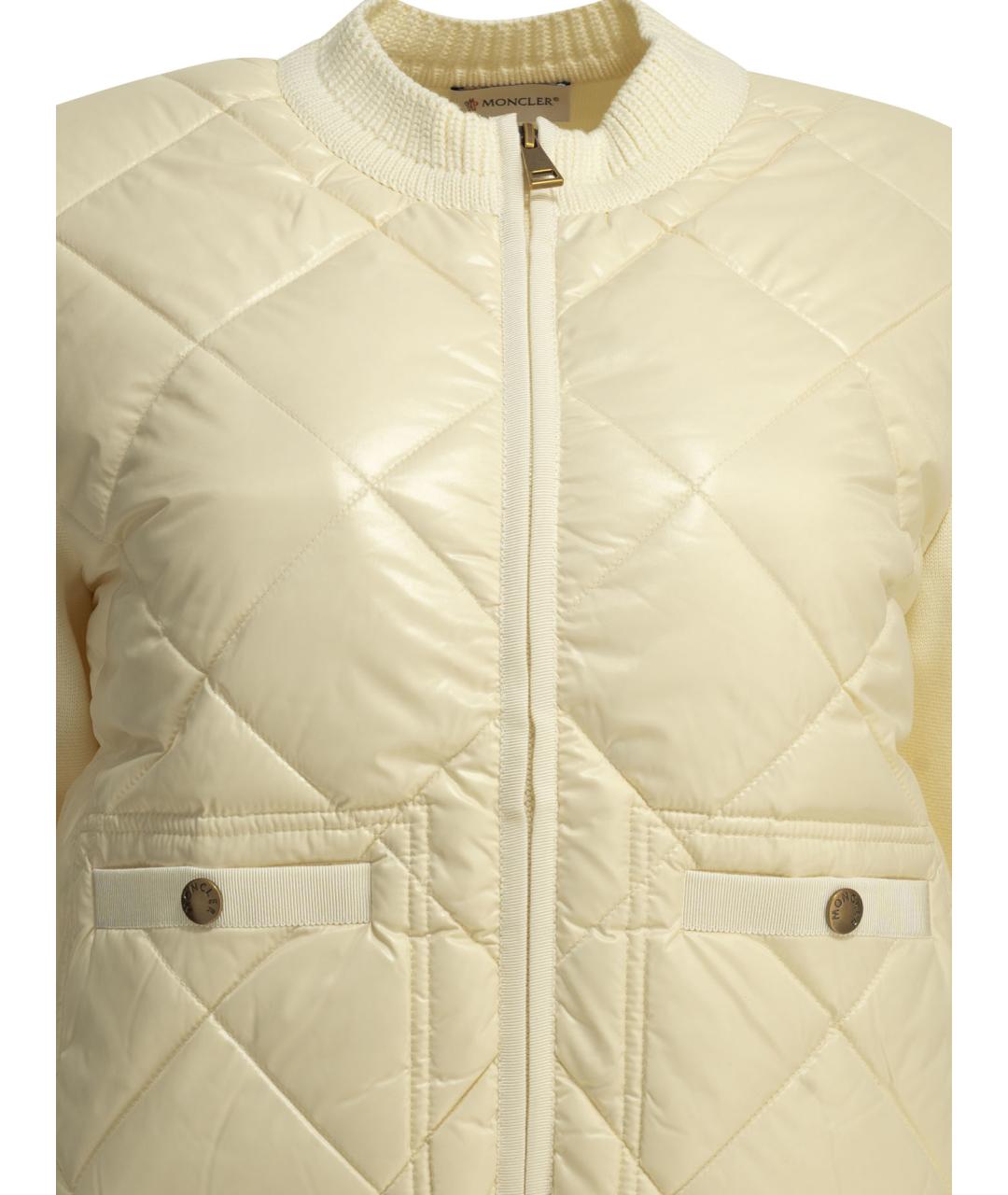 MONCLER Бежевый хлопковый кардиган, фото 3