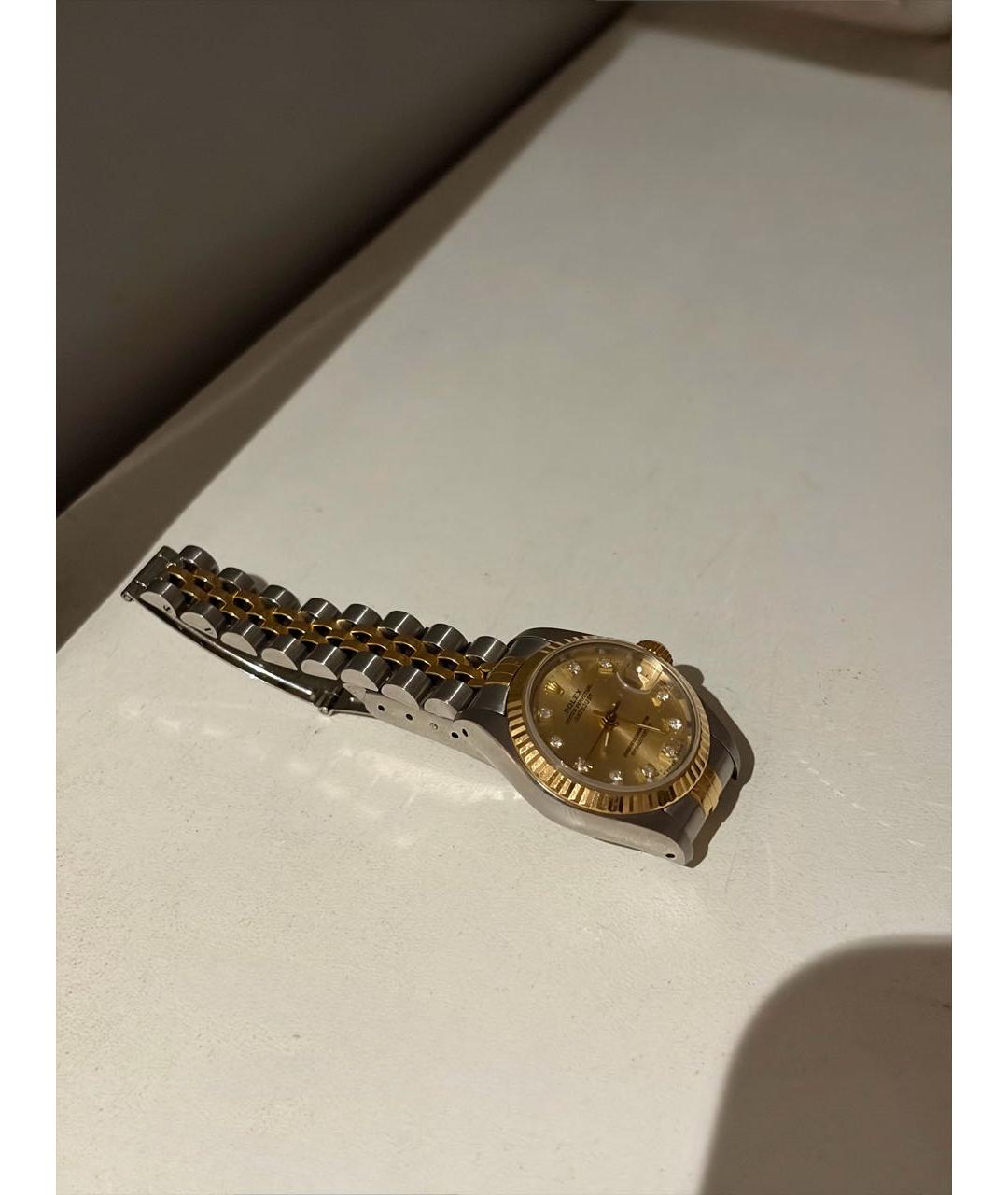 ROLEX Серебряные часы из желтого золота, фото 2