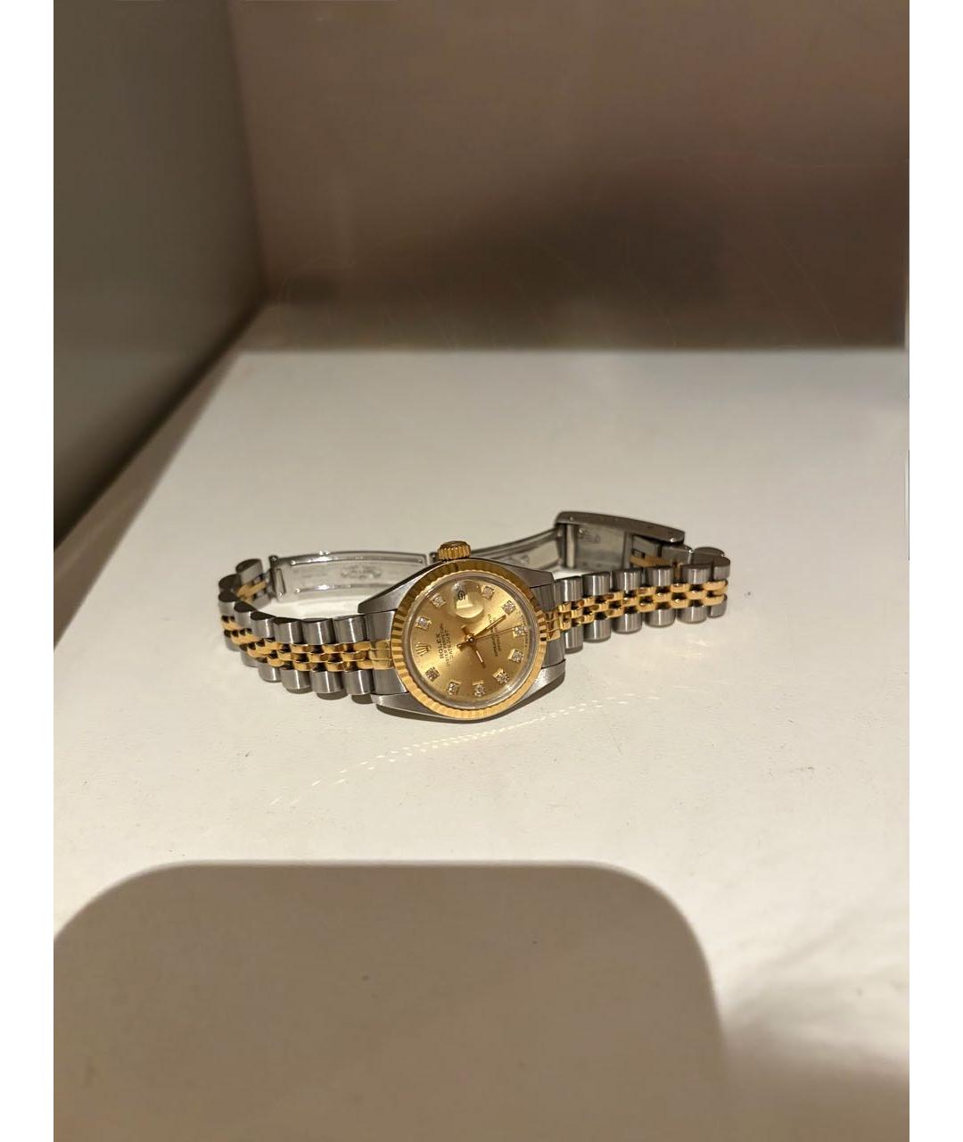 ROLEX Серебряные часы из желтого золота, фото 7