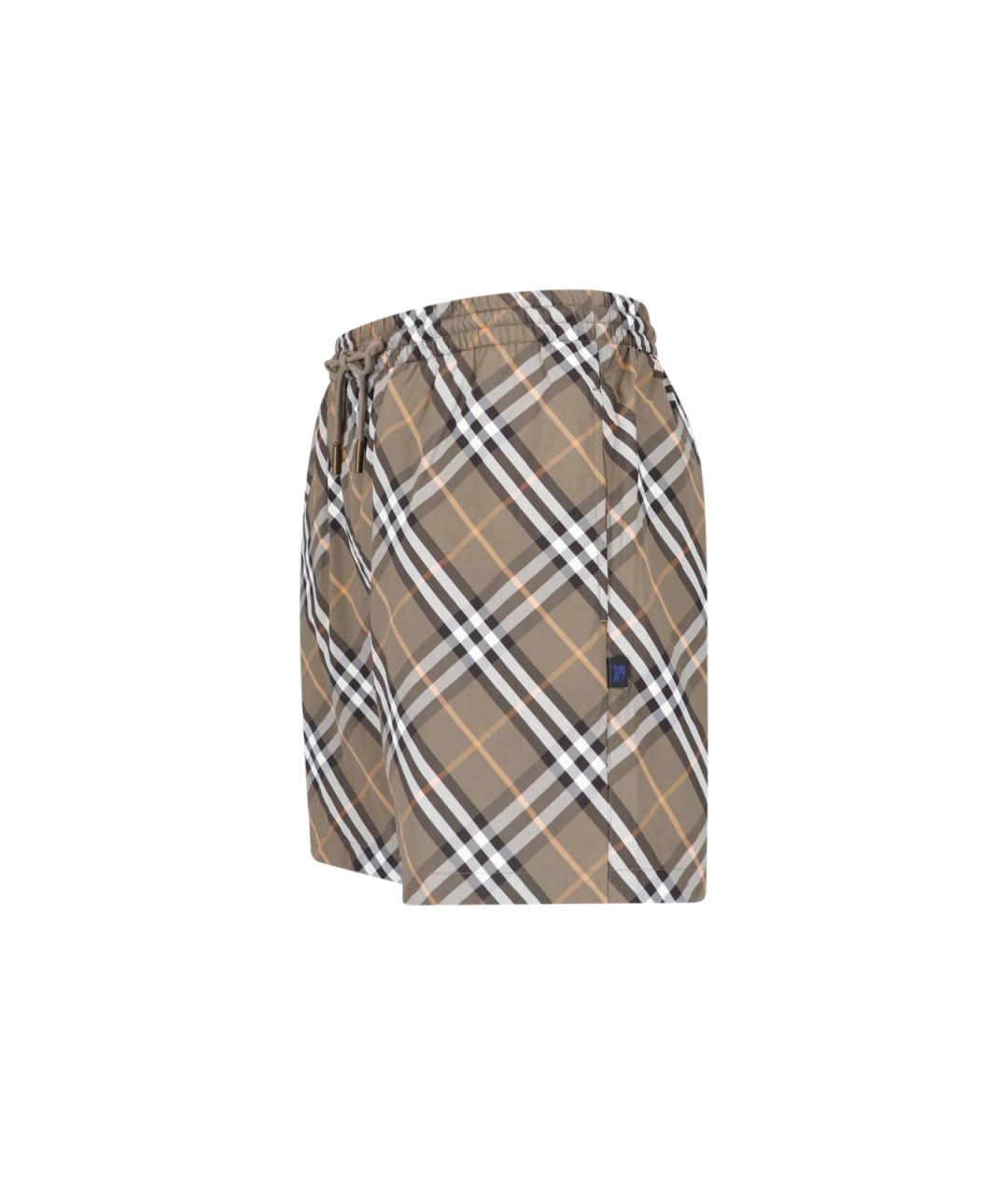 BURBERRY Коричневые полиамидовые плавки, фото 3