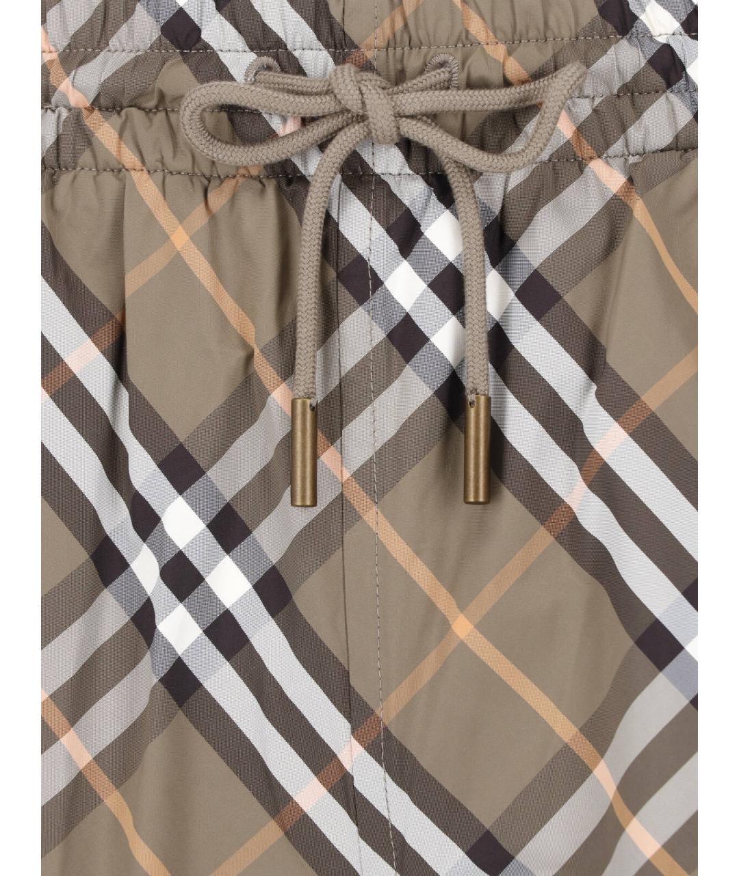 BURBERRY Коричневые полиамидовые плавки, фото 5