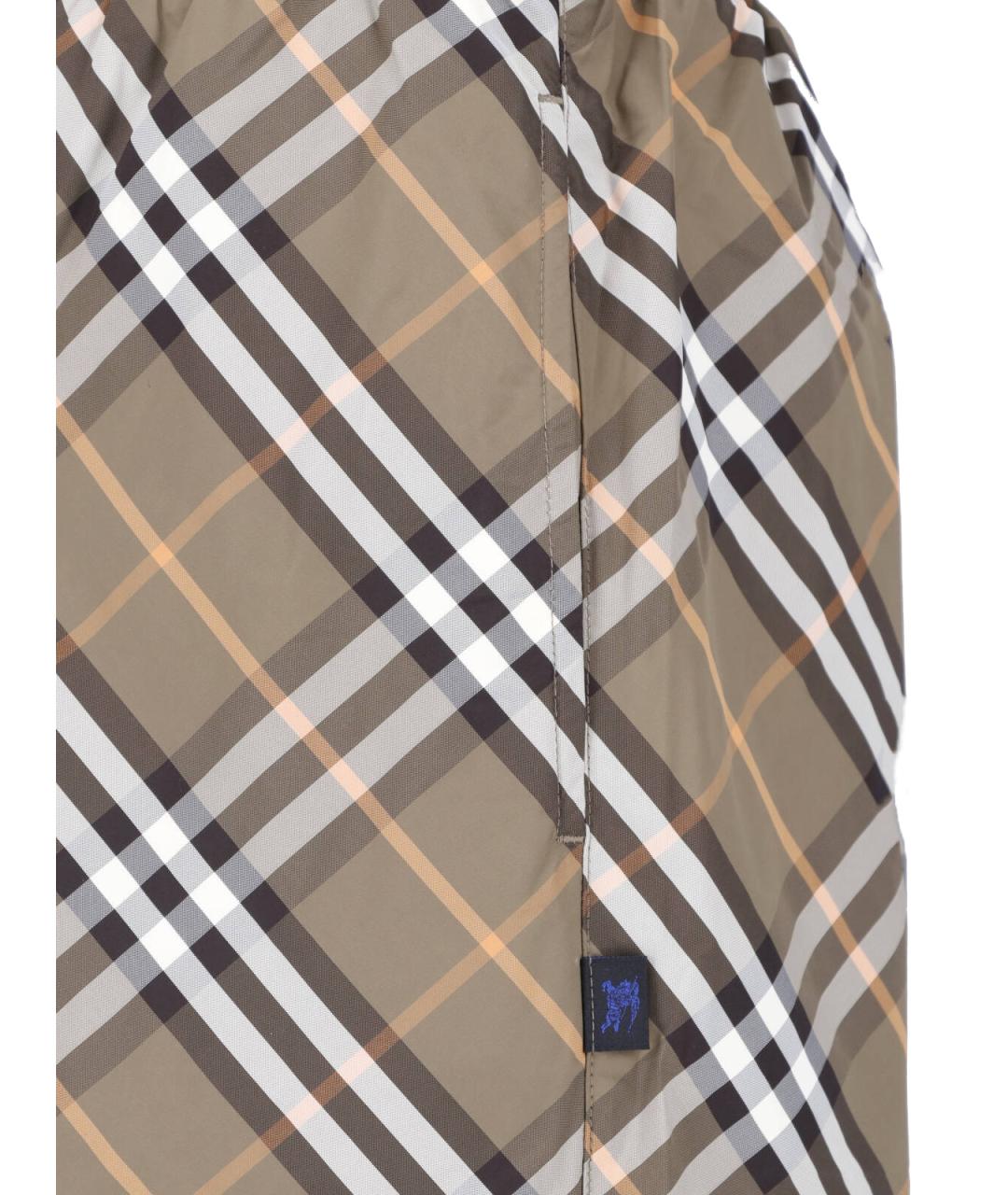 BURBERRY Коричневые полиамидовые плавки, фото 4