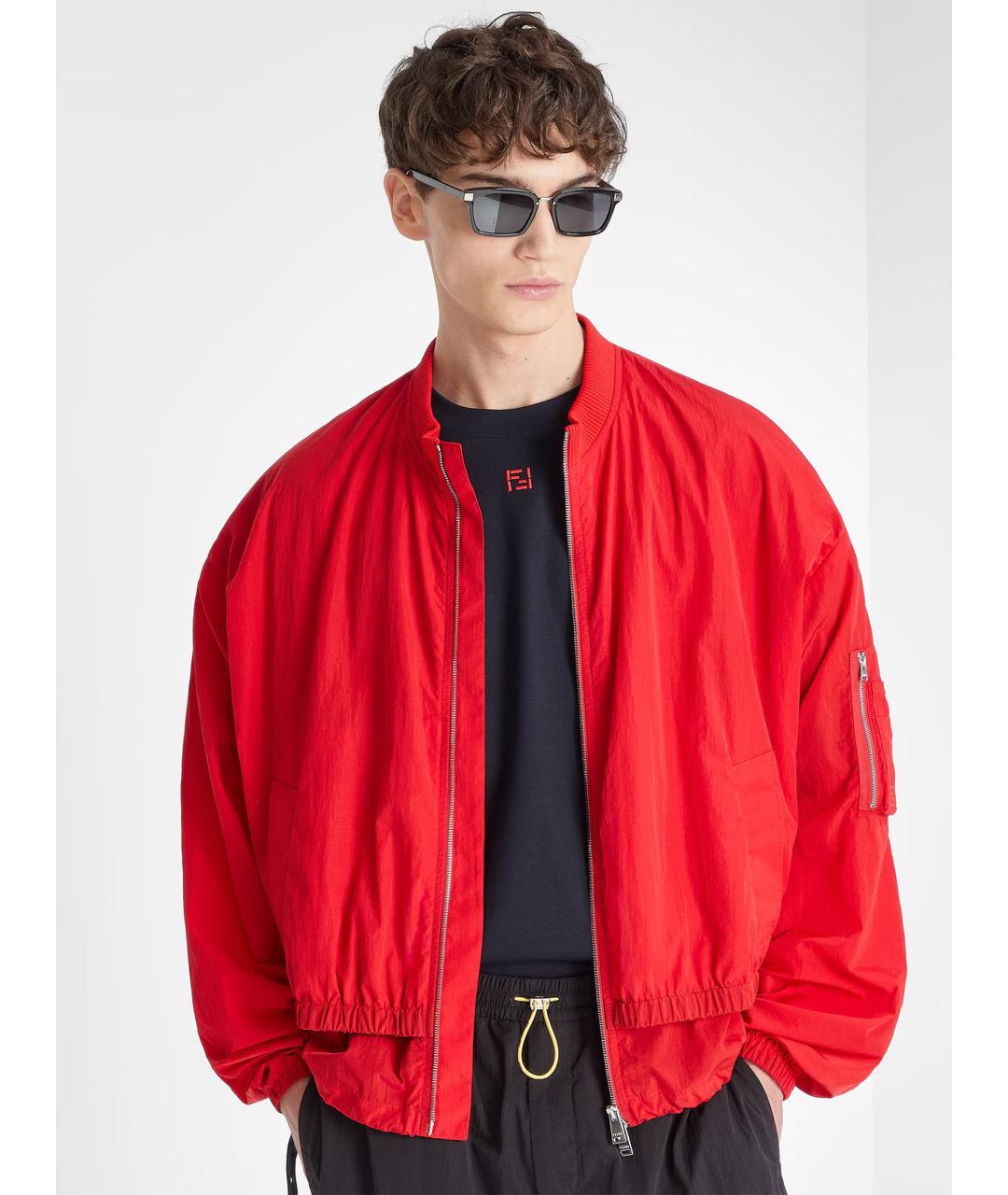 FENDI Синяя хлопковая футболка, фото 2