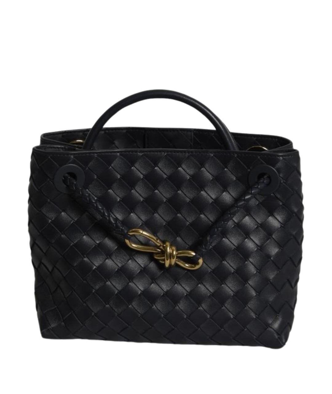 BOTTEGA VENETA Синяя кожаная сумка с короткими ручками, фото 1