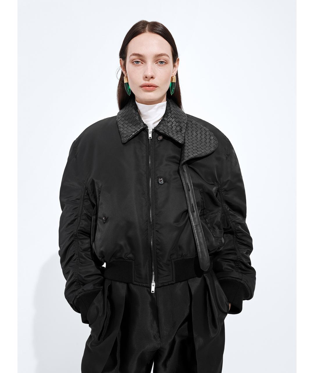 BOTTEGA VENETA Черная полиамидовая куртка, фото 5