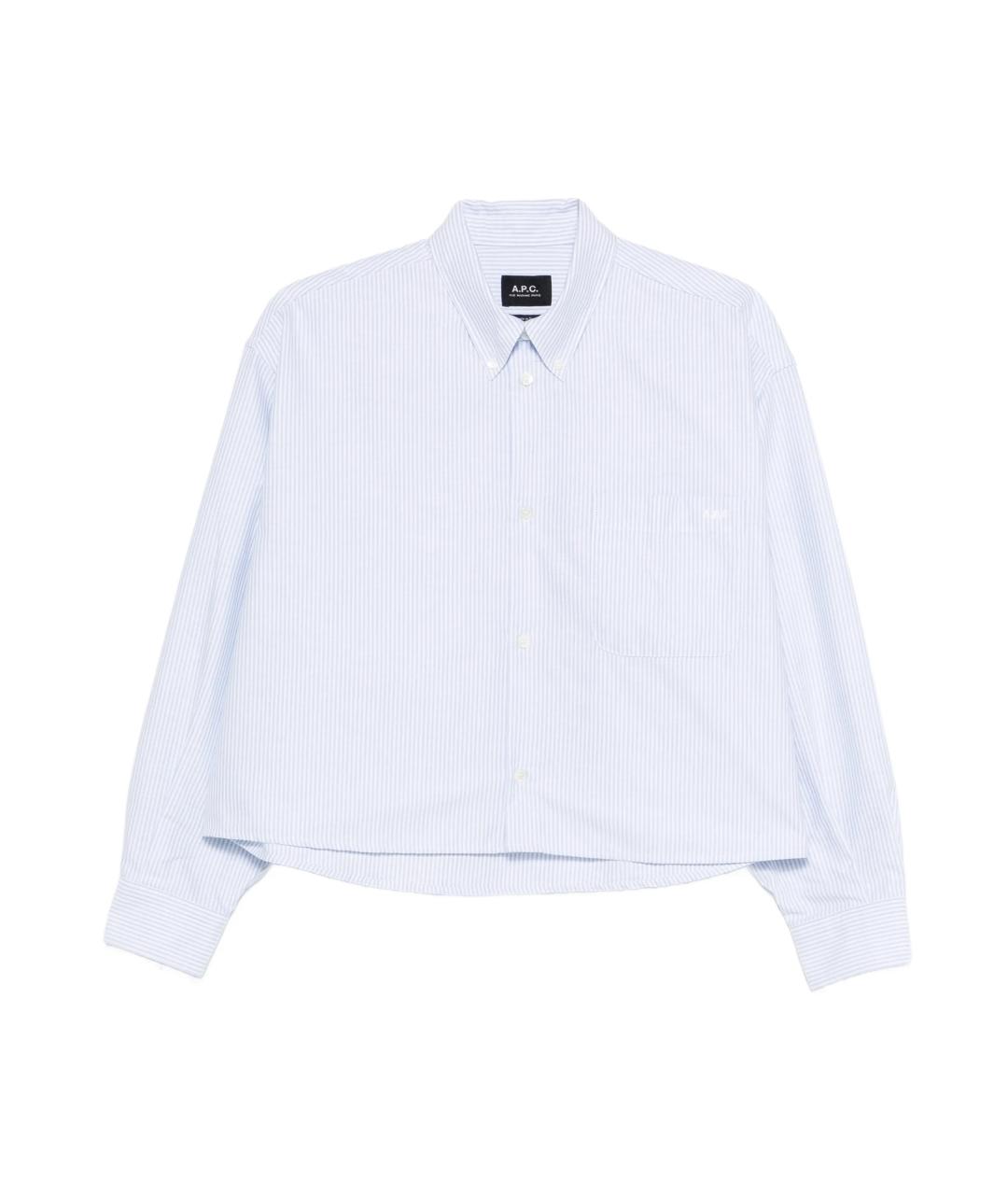 A.P.C. Синяя хлопковая рубашка, фото 1