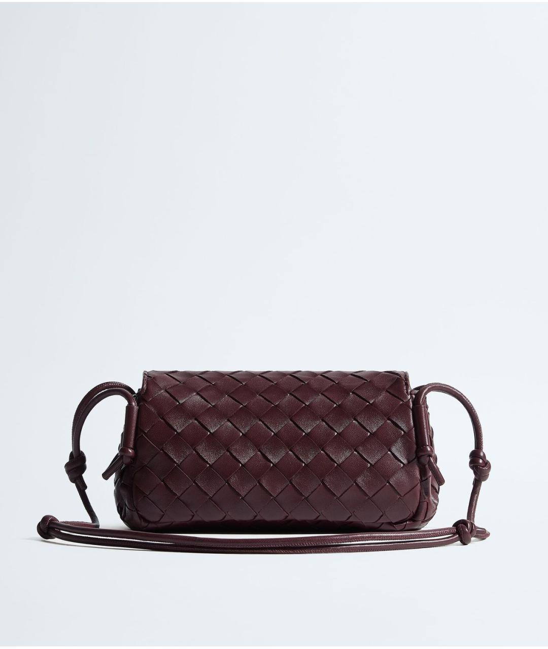 BOTTEGA VENETA Красная кожаная сумка через плечо, фото 4
