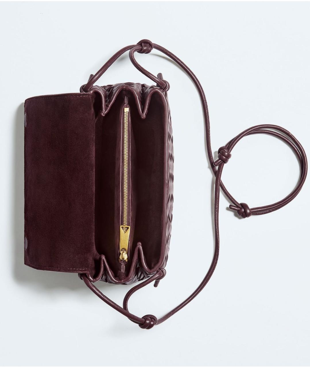 BOTTEGA VENETA Красная кожаная сумка через плечо, фото 2