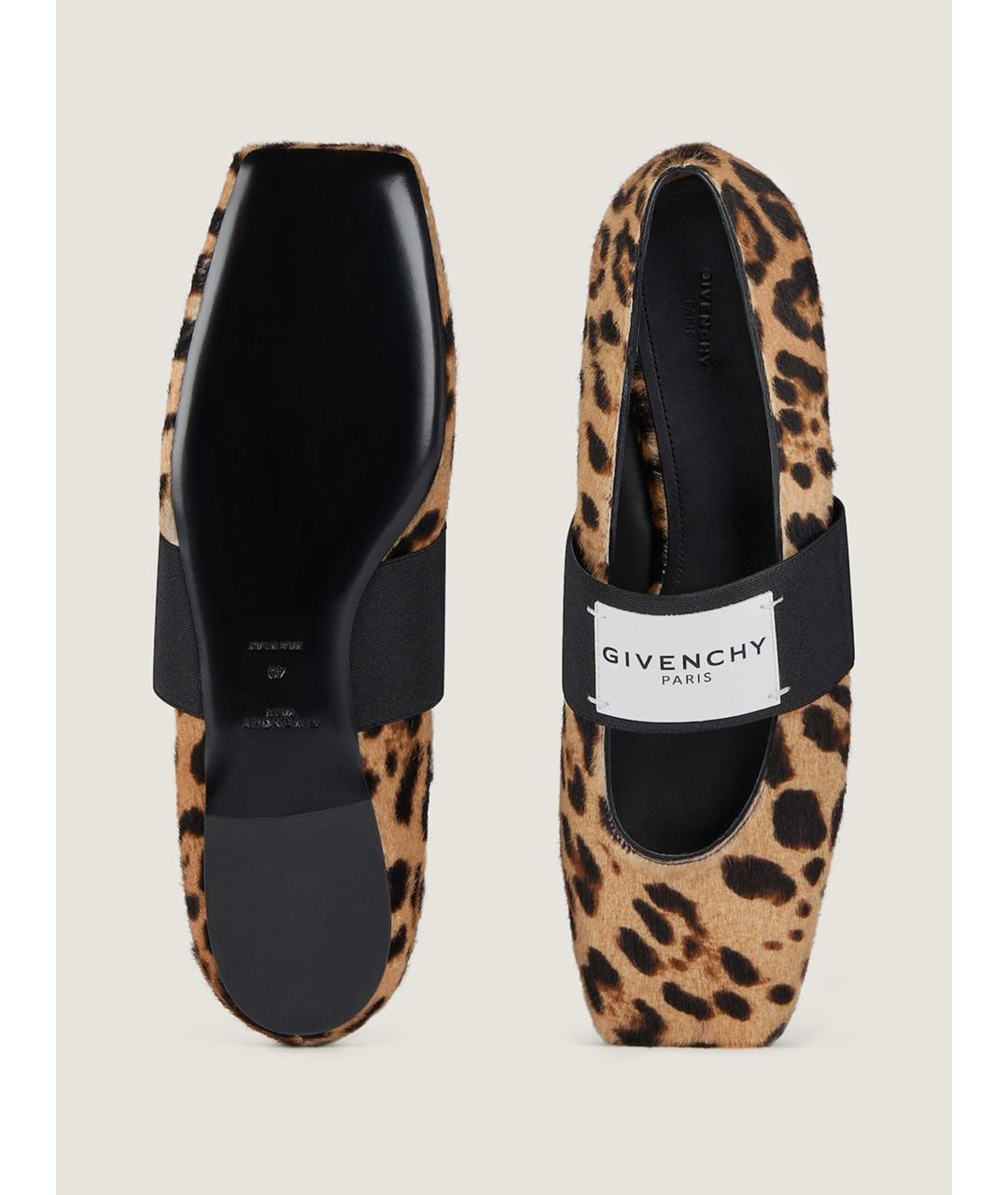 GIVENCHY Черные кожаные балетки, фото 4