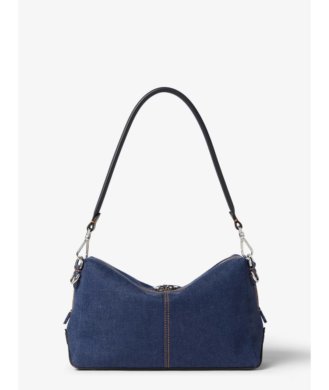 FENDI Синяя тканевая сумка на плечо, фото 4