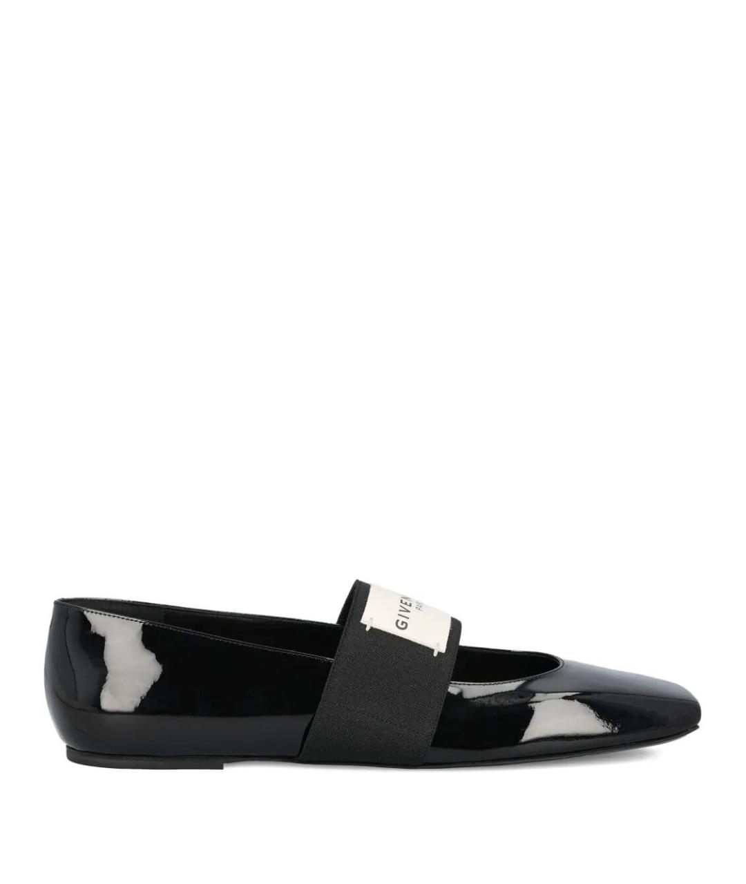 GIVENCHY Черные кожаные балетки, фото 1