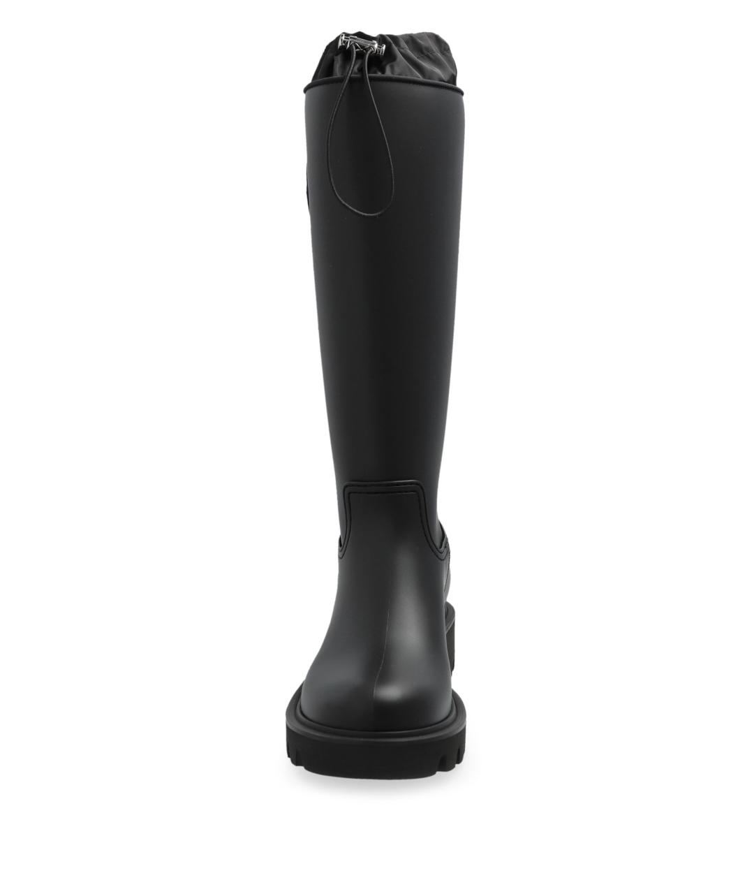 MONCLER Черные синтетические сапоги, фото 5