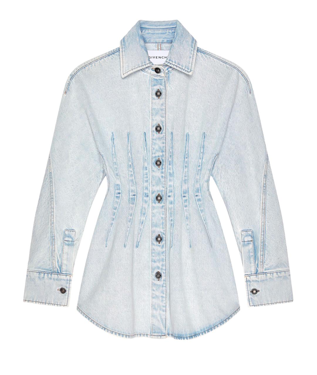 GIVENCHY Синее хлопковое повседневное платье, фото 1