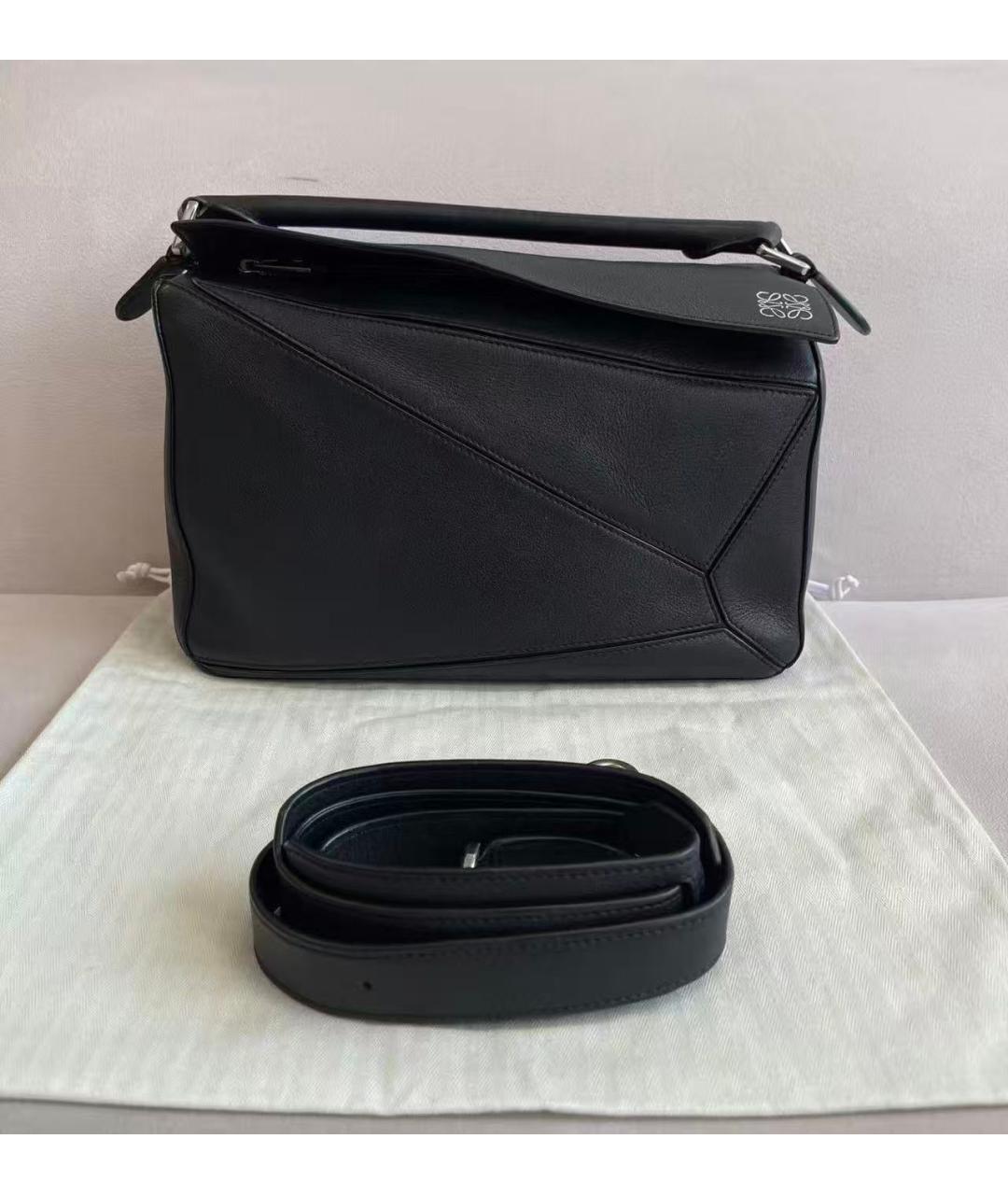 LOEWE Черная кожаная сумка через плечо, фото 2
