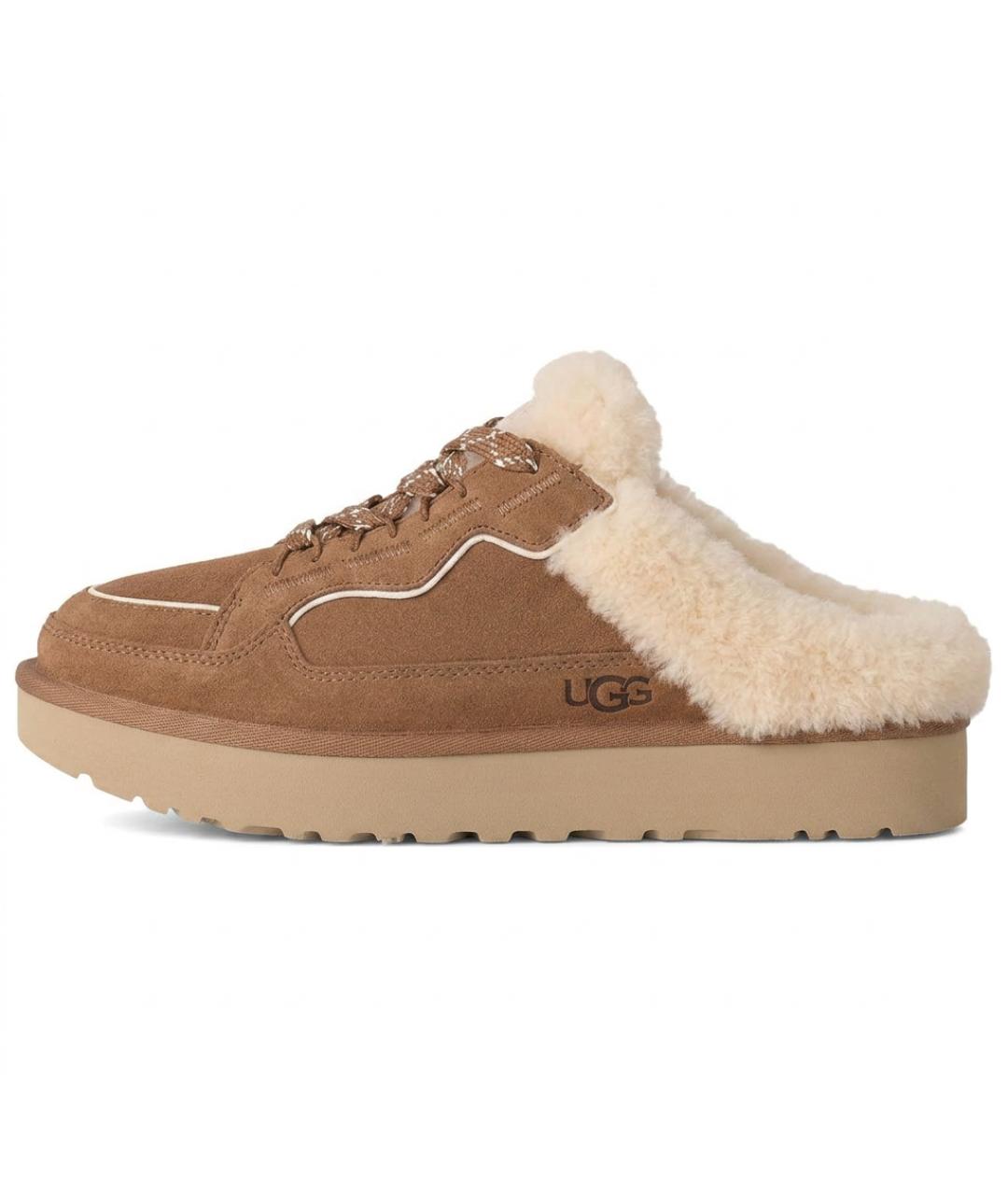 UGG Коричневые замшевые мюли, фото 2