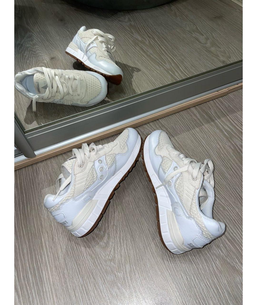 SAUCONY Белые кожаные кроссовки, фото 1