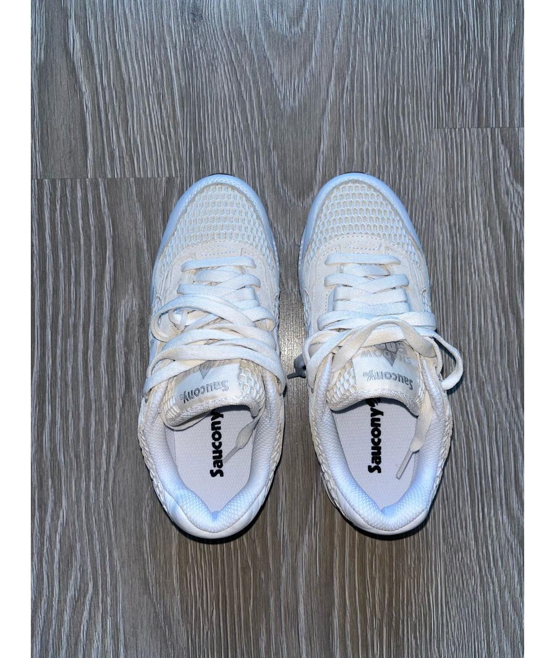 SAUCONY Белые кожаные кроссовки, фото 4