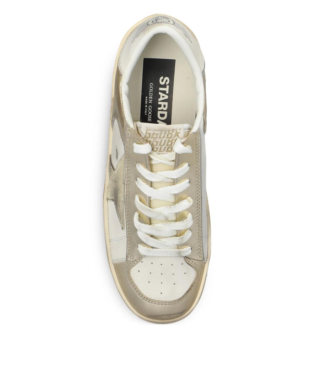 GOLDEN GOOSE Белые кожаные кеды, фото 4