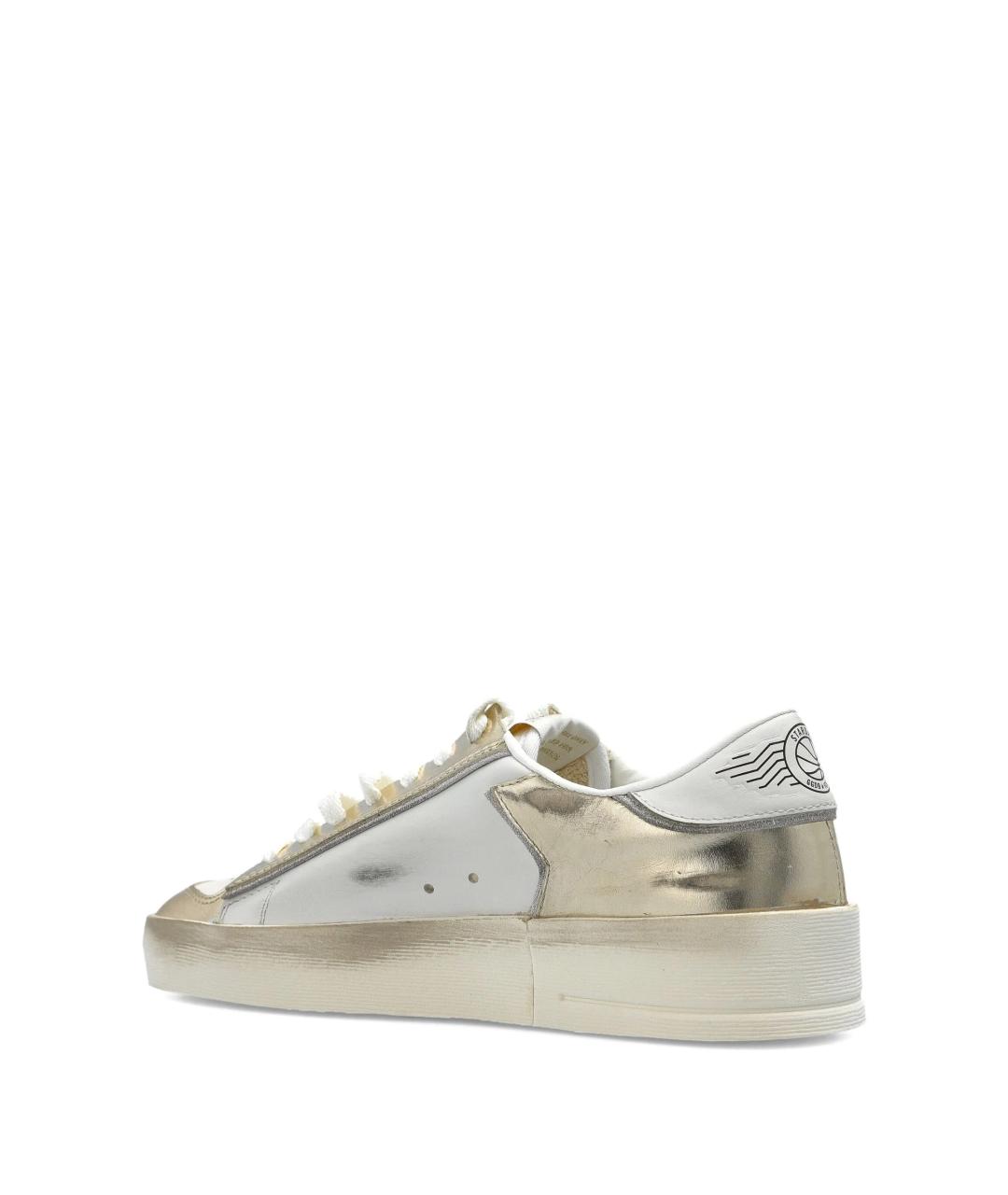 GOLDEN GOOSE Белые кожаные кеды, фото 3