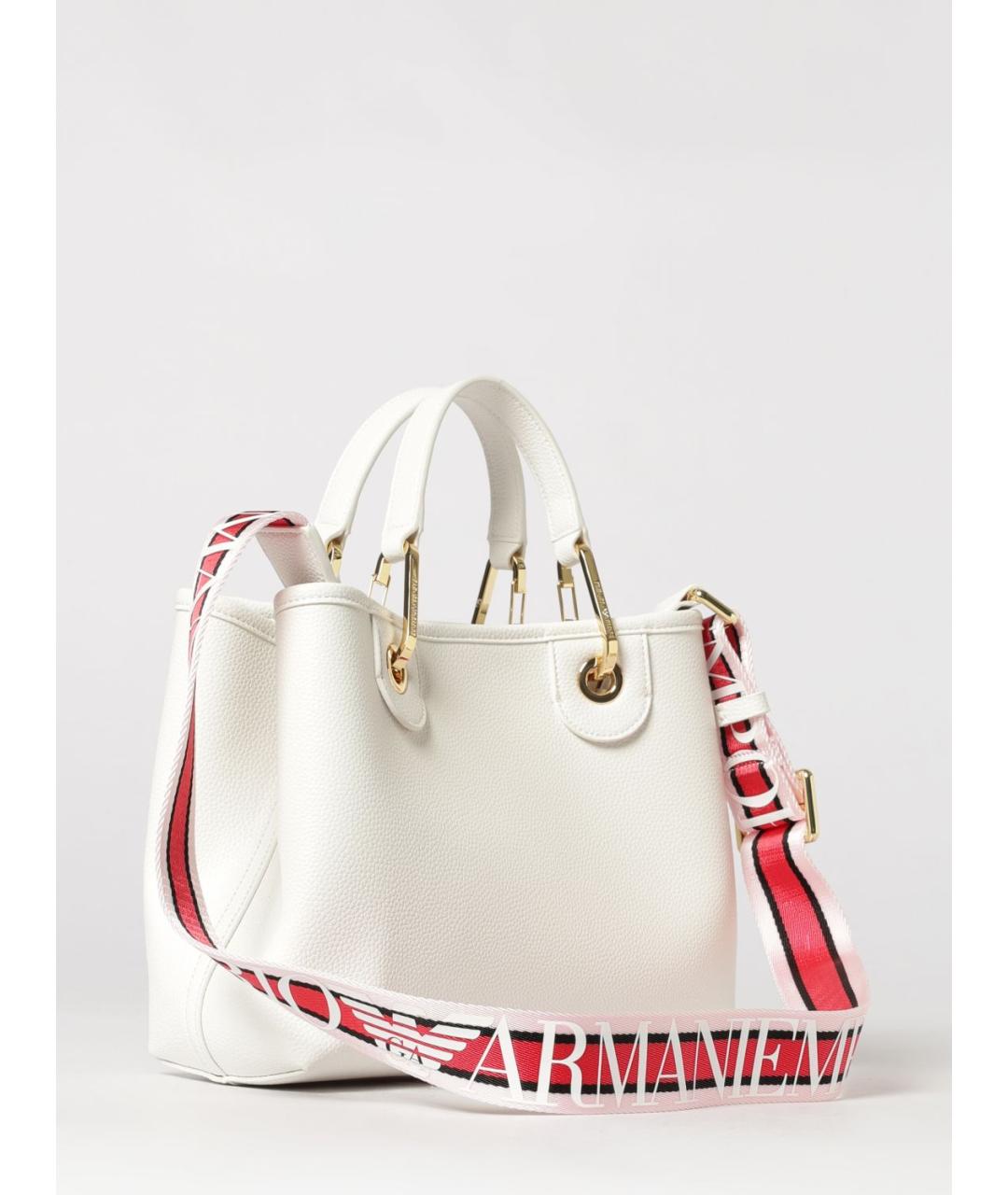 EMPORIO ARMANI Белая синтетическая сумка через плечо, фото 2