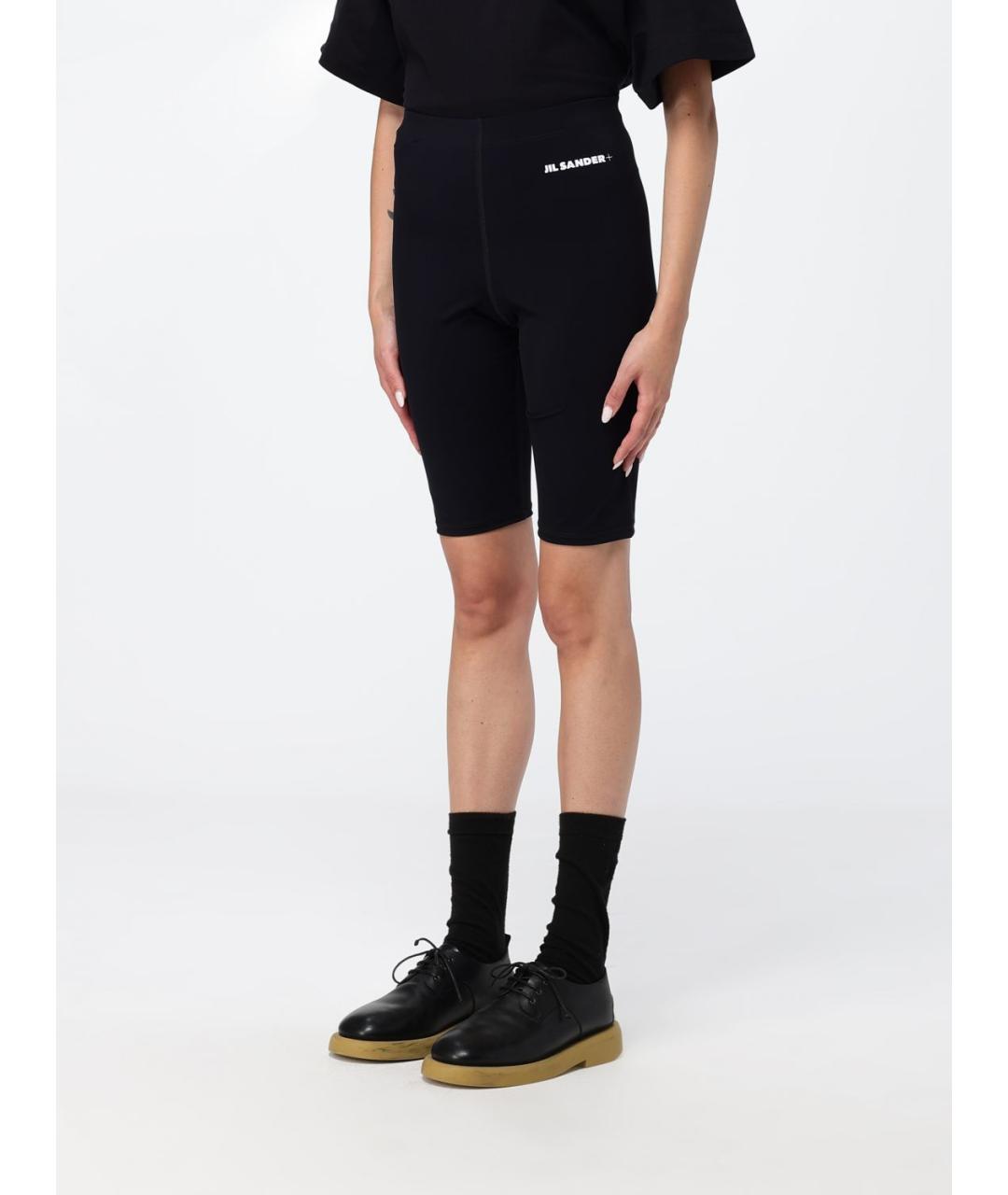 JIL SANDER Черные леггинсы и велосипедки, фото 4