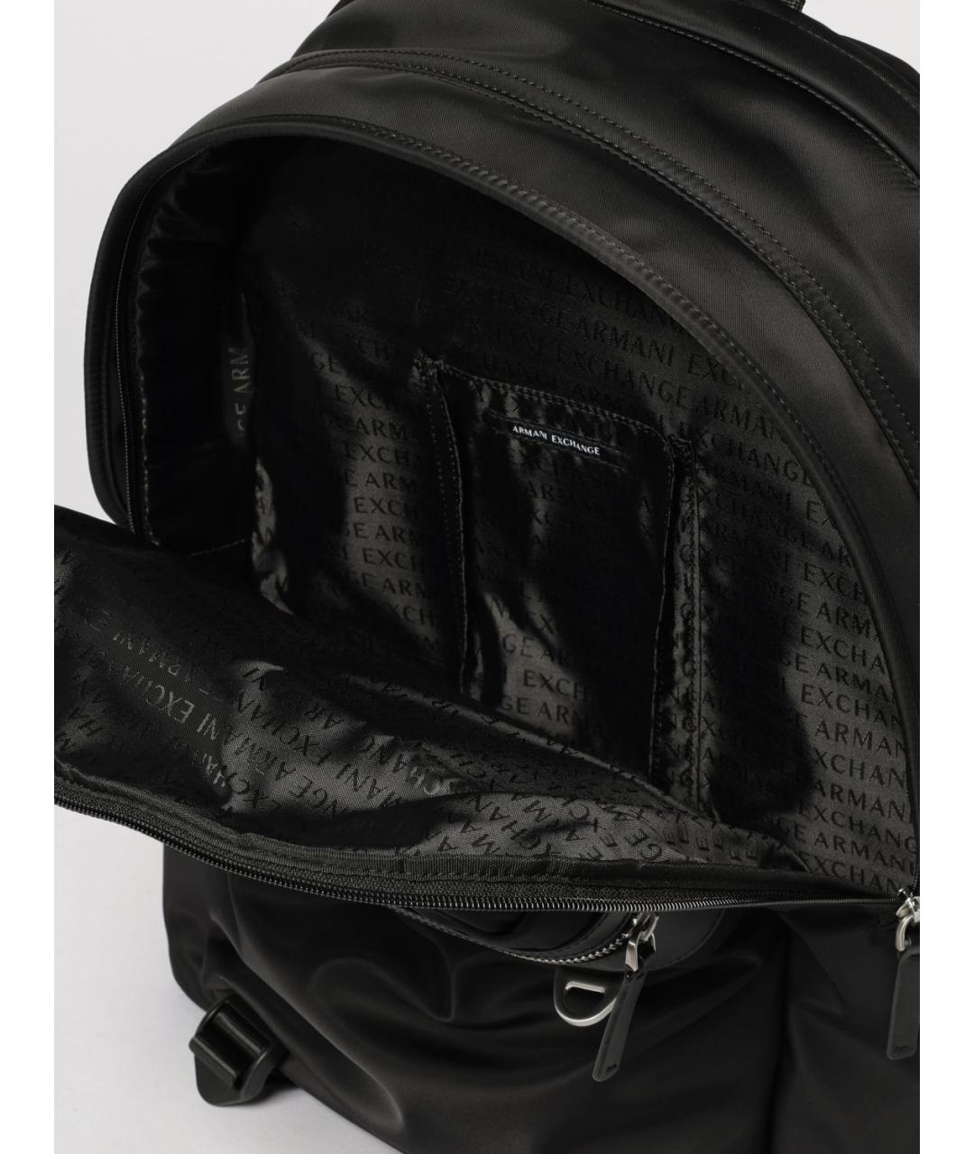 ARMANI EXCHANGE Черный синтетический рюкзак, фото 4