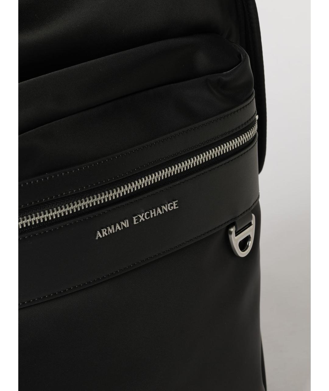 ARMANI EXCHANGE Черный синтетический рюкзак, фото 3