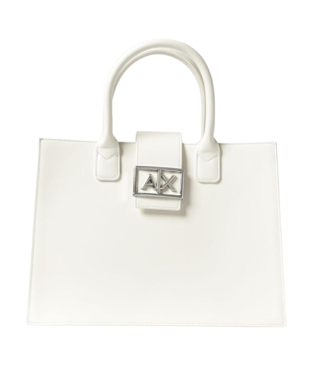 ARMANI EXCHANGE Белая сумка тоут из искусственной кожи, фото 1