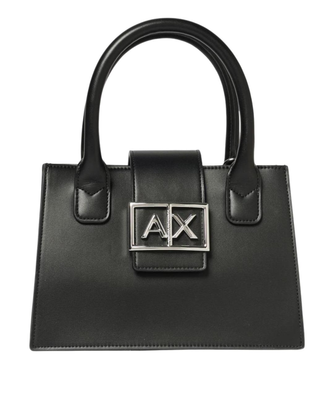 ARMANI EXCHANGE Черная сумка тоут из искусственной кожи, фото 1