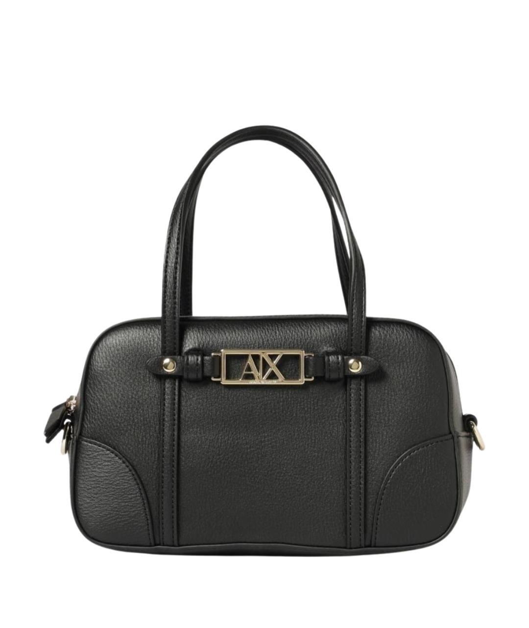 ARMANI EXCHANGE Черная сумка с короткими ручками из искусственной кожи, фото 1